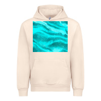 Sandshell turquoise glitter Urban Hoodie - JahusDesignShop