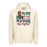 Tofu afro  nurse sleep all day nurse all night Premium Hoodie - AdoDesignShop