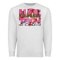 Oatmeal Heather nail tech Premium Sweatshirt - texasbilliewilder