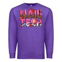 Purple nail tech Premium Sweatshirt - texasbilliewilder