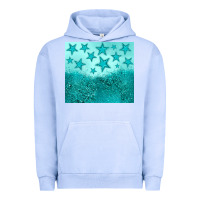 Pigment Grape Ice turquoise glitter star Urban Hoodie - JahusDesignShop