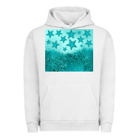 Pigment Lunar Rock turquoise glitter star Urban Hoodie - JahusDesignShop