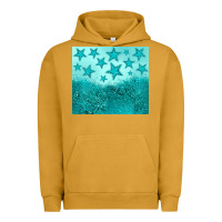 Pigment Peanut Butter turquoise glitter star Urban Hoodie - JahusDesignShop
