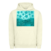 Pigment Pistachio turquoise glitter star Urban Hoodie - JahusDesignShop
