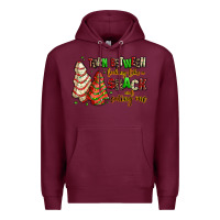 Burgundy torn between looking like a snack and eating one Premium Hoodie - AdoDesignShop