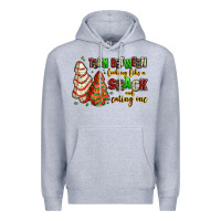Heather Grey torn between looking like a snack and eating one Premium Hoodie - AdoDesignShop