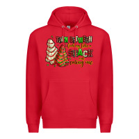 Red torn between looking like a snack and eating one Premium Hoodie - AdoDesignShop