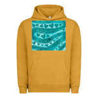 Pigment Peanut Butter turquoise glitter heart Urban Hoodie - JahusDesignShop