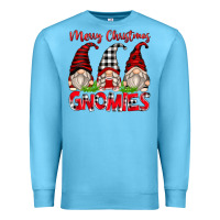 Ocean Blue merry christmas gnomies Premium Sweatshirt - Zillion Design Studio