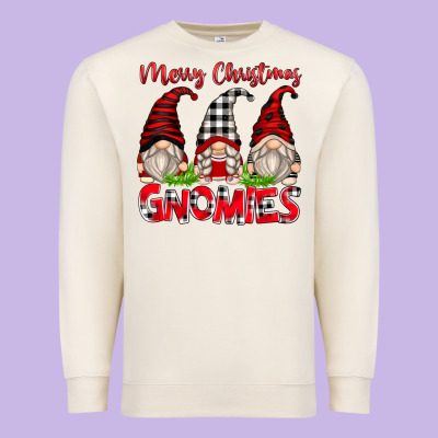 Merry Christmas Gnomies Premium Sweatshirt Designed By Zillion Design Studio