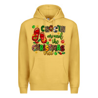 Antique Gold Croc'in around the christmas tree Premium Hoodie - AdoDesignShop