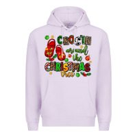 Lilac Croc'in around the christmas tree Premium Hoodie - AdoDesignShop