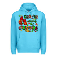 Ocean Blue Croc'in around the christmas tree Premium Hoodie - AdoDesignShop