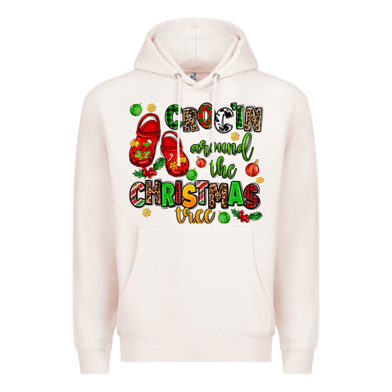 Croc'in Around The Christmas Tree Premium Hoodie by AdoDesignShop | Teevron