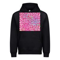 Black pink leopard glitter Urban Hoodie - JahusDesignShop