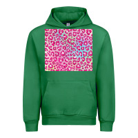Emerald pink leopard glitter Urban Hoodie - JahusDesignShop