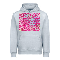 Heather Grey pink leopard glitter Urban Hoodie - JahusDesignShop