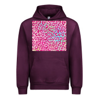Mauve Wine pink leopard glitter Urban Hoodie - JahusDesignShop