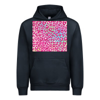 Navy pink leopard glitter Urban Hoodie - JahusDesignShop