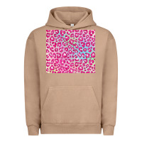 Pigment Burro pink leopard glitter Urban Hoodie - JahusDesignShop