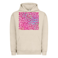 Pigment French Oak pink leopard glitter Urban Hoodie - JahusDesignShop