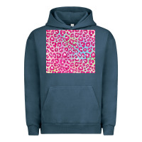 Pink Leopard Glitter Urban Hoodie | Teevron