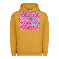 Pigment Peanut Butter pink leopard glitter Urban Hoodie - JahusDesignShop