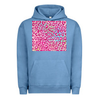 Pigment Pebble Blue pink leopard glitter Urban Hoodie - JahusDesignShop