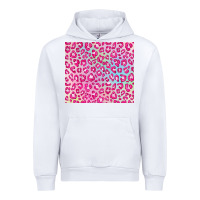 White pink leopard glitter Urban Hoodie - JahusDesignShop