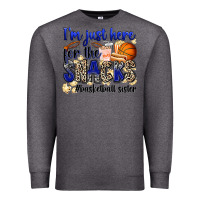 Charcoal Heather i'm just here for the snacks #basketball sister Premium Sweatshirt - Zillion Design Studio