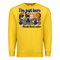 I'm Just Here For The Snacks #basketball Sister Premium Sweatshirt | Teevron