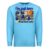 Ocean Blue i'm just here for the snacks #basketball sister Premium Sweatshirt - Zillion Design Studio