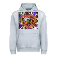 Heather Grey halloween heart Urban Hoodie - AdoDesignShop