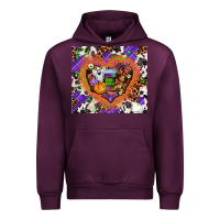 Mauve Wine halloween heart Urban Hoodie - AdoDesignShop