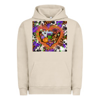 Pigment French Oak halloween heart Urban Hoodie - AdoDesignShop