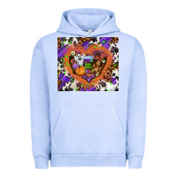 Pigment Grape Ice halloween heart Urban Hoodie - AdoDesignShop