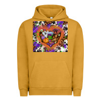 Pigment Peanut Butter halloween heart Urban Hoodie - AdoDesignShop