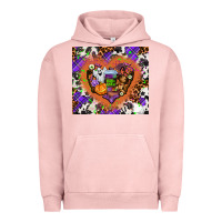 Pigment Salmon halloween heart Urban Hoodie - AdoDesignShop