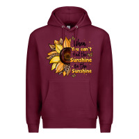 Burgundy when you can't find the sunshine be the sunshine Premium Hoodie - JahusDesignShop