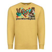 Peace Love Australian Shepherd Premium Sweatshirt | Teevron
