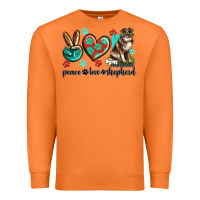 Carrot peace love australian shepherd Premium Sweatshirt - texasbilliewilder