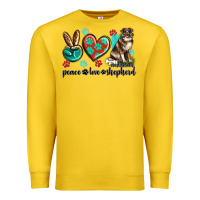 Lemon peace love australian shepherd Premium Sweatshirt - texasbilliewilder