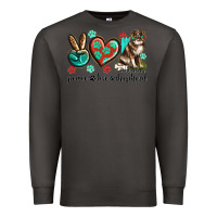 Smoke peace love australian shepherd Premium Sweatshirt - texasbilliewilder