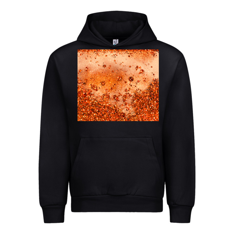 Orange Glitter Tumbler Urban Hoodie by JahusDesignShop | Teevron