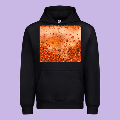 Orange Glitter Tumbler Urban Hoodie Designed By Jahusdesignshop