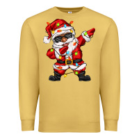 Antique Gold afro dabbing santa Premium Sweatshirt - Zillion Design Studio