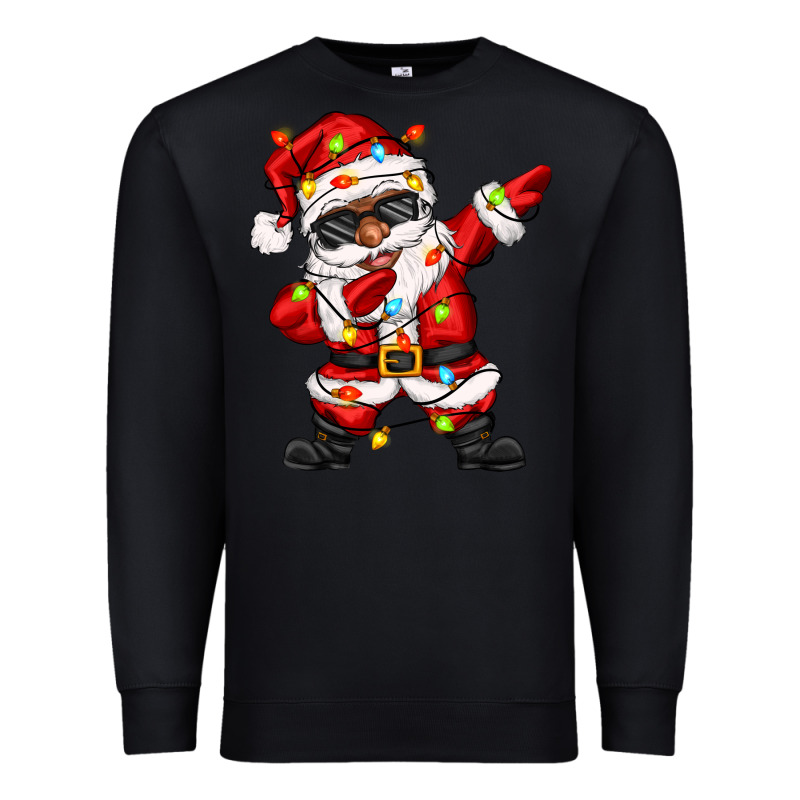 Afro Dabbing Santa Premium Sweatshirt by Zillion Design Studio | Teevron