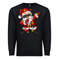 Black afro dabbing santa Premium Sweatshirt - Zillion Design Studio