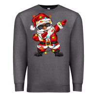 Charcoal Heather afro dabbing santa Premium Sweatshirt - Zillion Design Studio