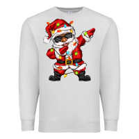 Dove Grey afro dabbing santa Premium Sweatshirt - Zillion Design Studio